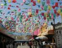 Easter Day 2007, flags at Nu Ren Jie (Ladies Street), Beijing